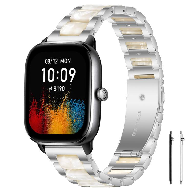 xDfind Three Beads Metal Resin Watch Band, 20mm