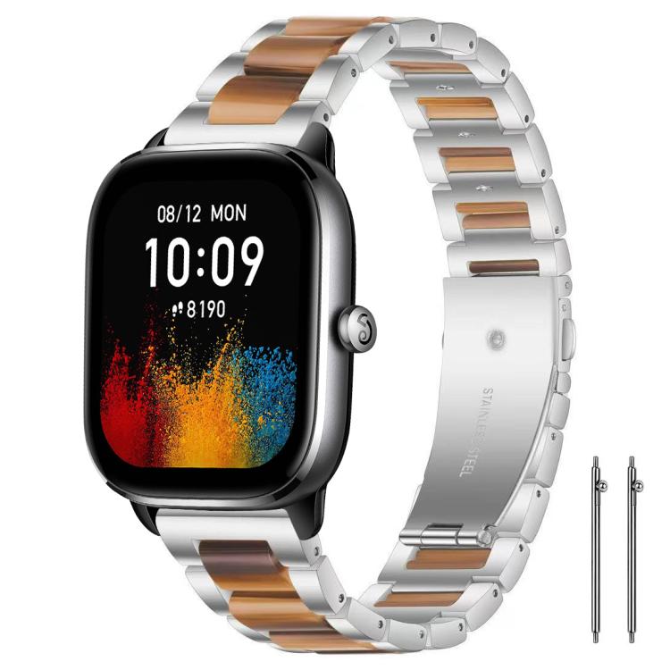 xDfind Three Beads Metal Resin Watch Band, 20mm