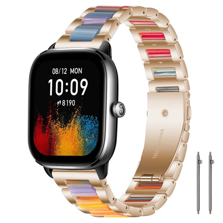 xDfind Three Beads Metal Resin Watch Band, 20mm