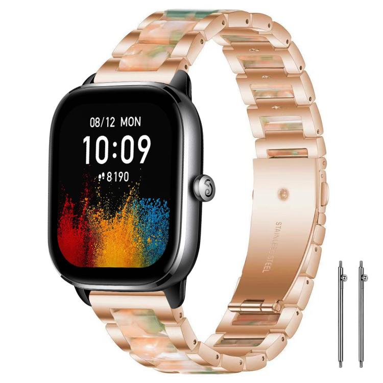 xDfind Three Beads Metal Resin Watch Band, 20mm