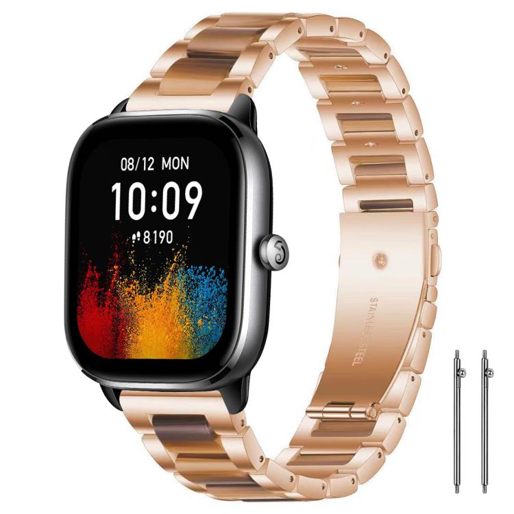 xDfind Three Beads Metal Resin Watch Band, 20mm