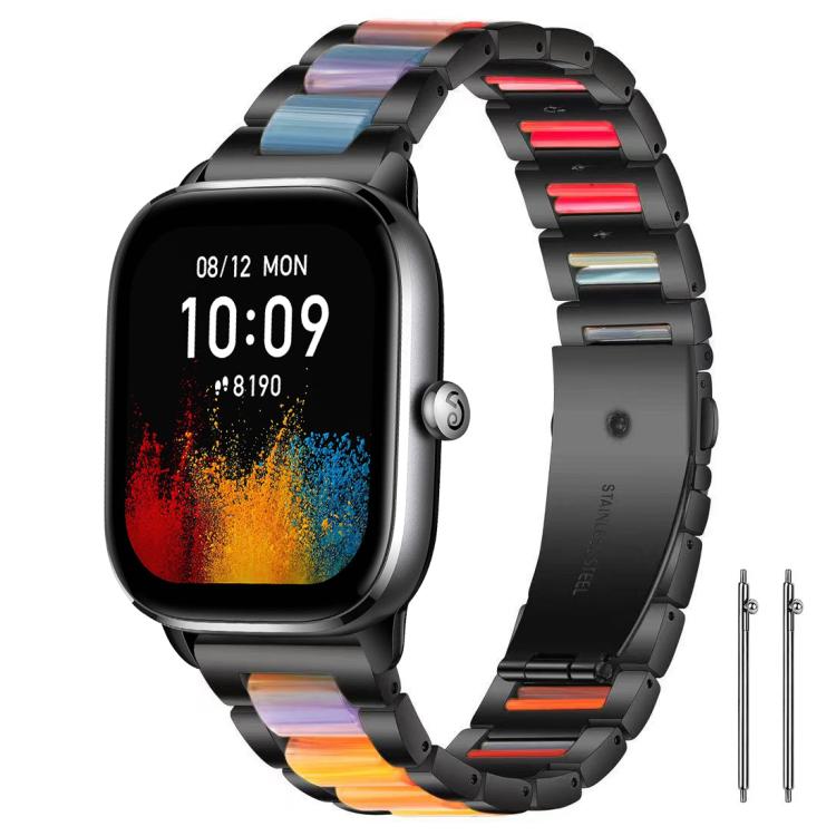 xDfind Three Beads Metal Resin Watch Band, 20mm