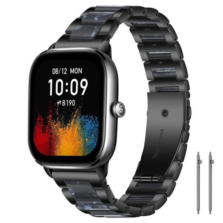 xDfind Three Beads Metal Resin Watch Band, 20mm