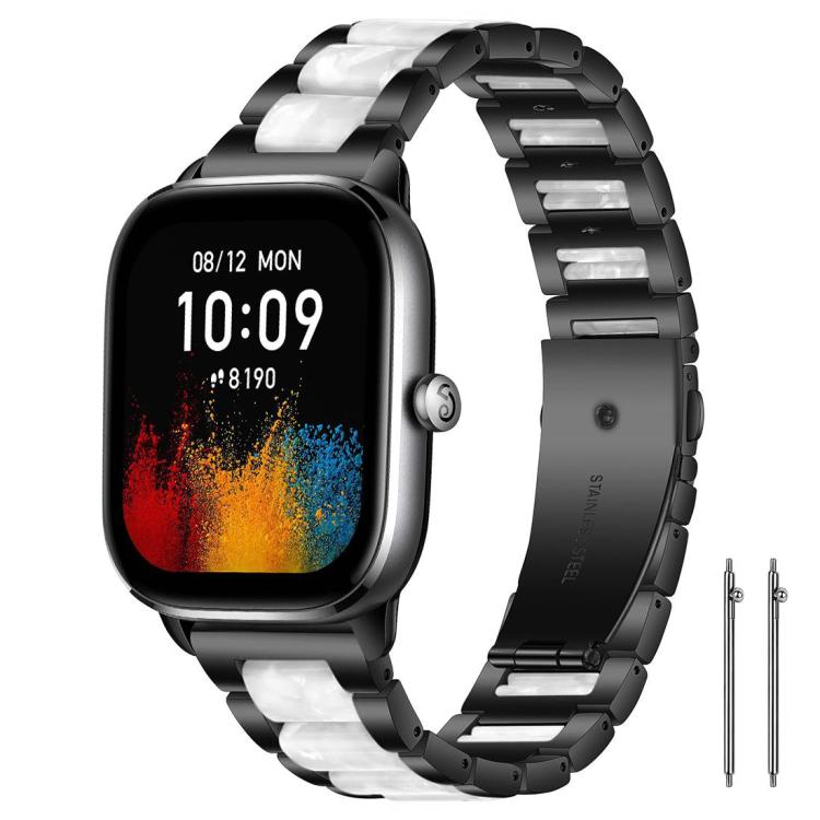 xDfind Three Beads Metal Resin Watch Band, 20mm