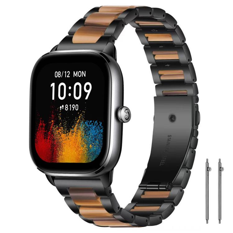 xDfind Three Beads Metal Resin Watch Band, 20mm