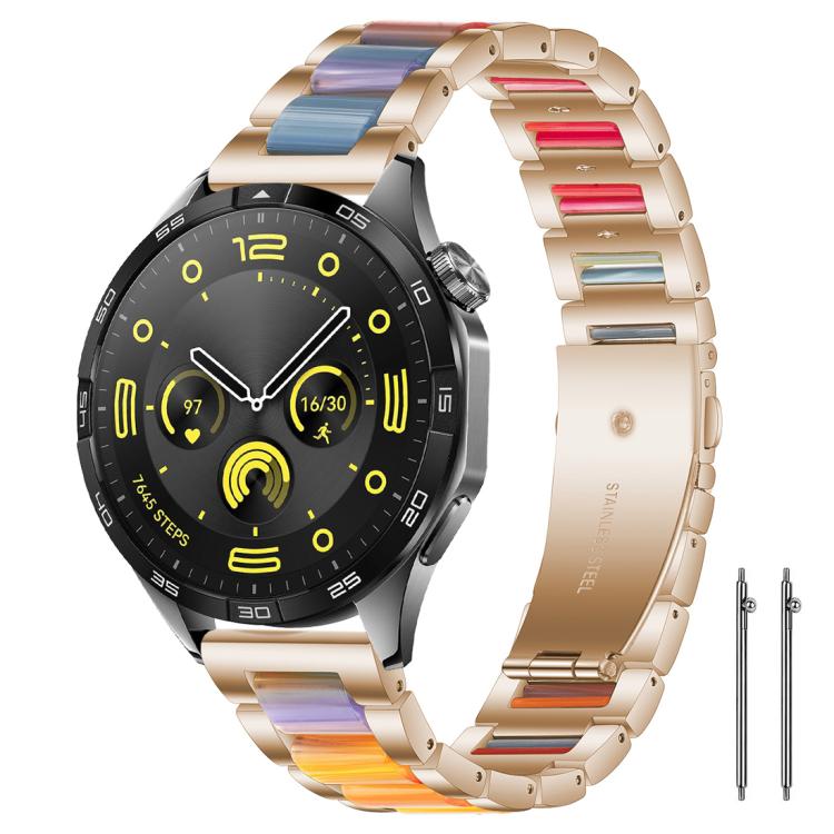 xDfind Three Beads Metal Resin Watch Band, 22mm