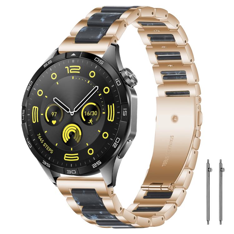 xDfind Three Beads Metal Resin Watch Band, 22mm