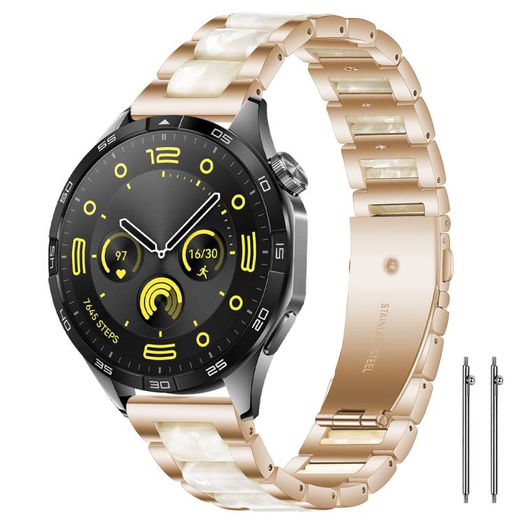 xDfind Three Beads Metal Resin Watch Band, 22mm