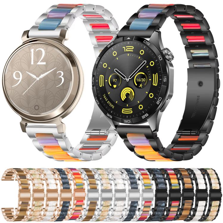 xDfind Three Beads Metal Resin Watch Band, 14mm