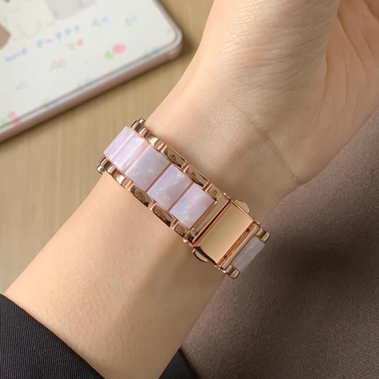 xDfind Three Beads Metal Resin Watch Band, 18mm