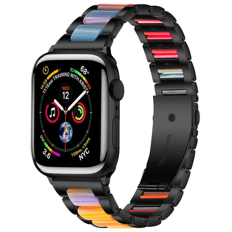 xDfind Three Beads Metal Resin Watch Band, For Apple Watch 42 / 44 / 45 / 46 / 49mm