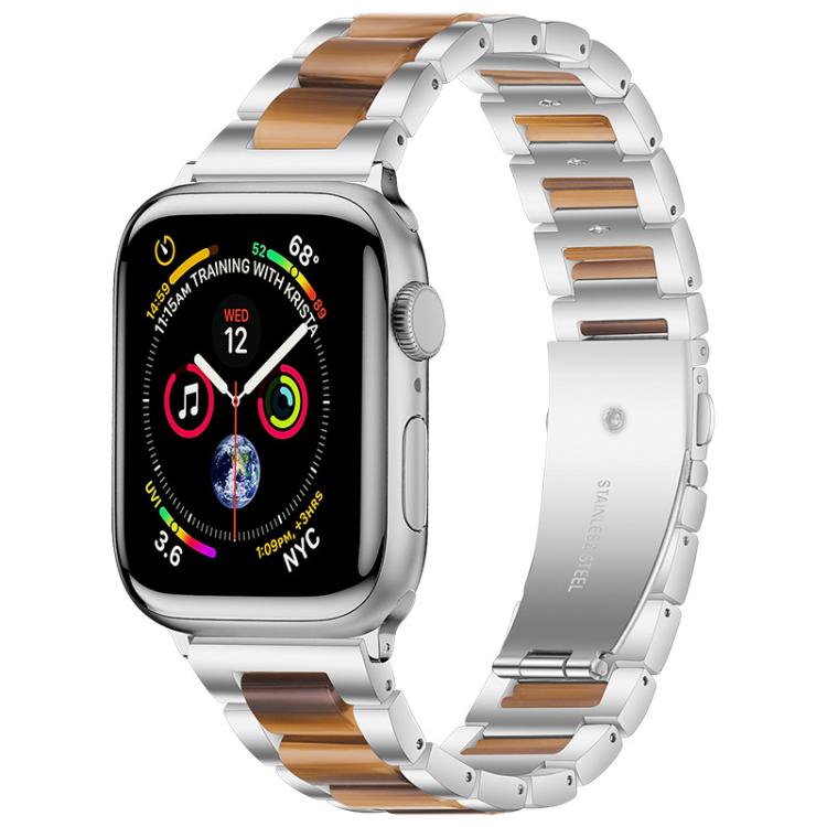 xDfind Three Beads Metal Resin Watch Band, For Apple Watch 38 / 40 / 41 / S10 42mm