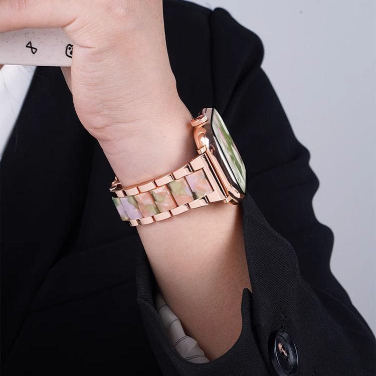 xDfind Three Beads Metal Resin Watch Band, For Apple Watch 42 / 44 / 45 / 46 / 49mm