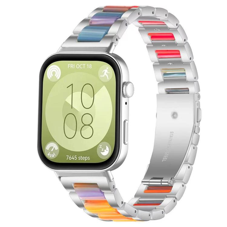 xDfind Three Beads Metal Resin Watch Band, For Huawei Watch Fit4 / Fit4 Pro / Fit3