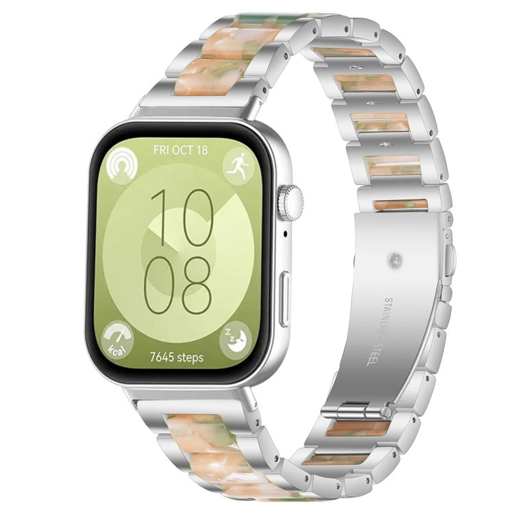 xDfind Three Beads Metal Resin Watch Band, For Huawei Watch Fit4 / Fit4 Pro / Fit3