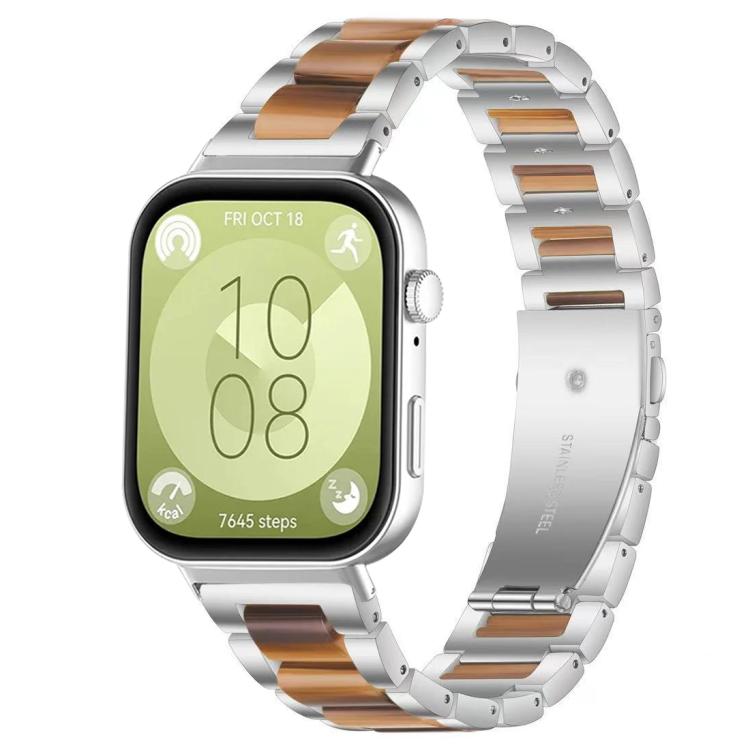 xDfind Three Beads Metal Resin Watch Band, For Huawei Watch Fit4 / Fit4 Pro / Fit3