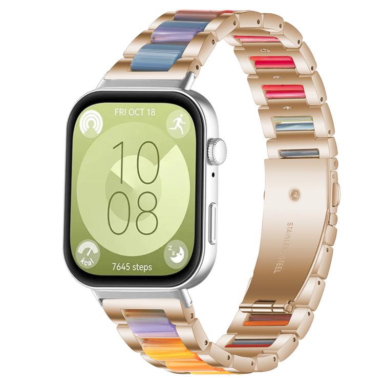 xDfind Three Beads Metal Resin Watch Band, For Huawei Watch Fit4 / Fit4 Pro / Fit3