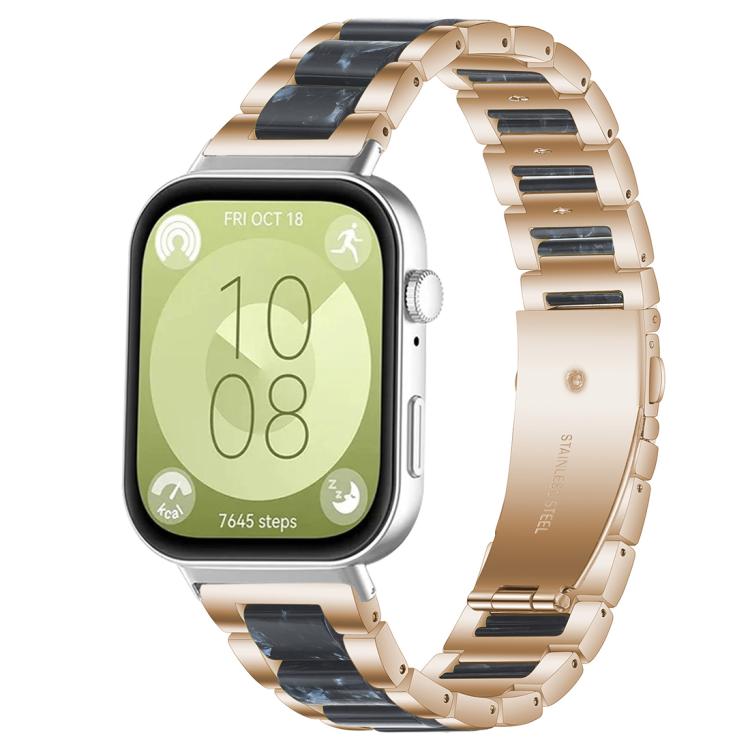 xDfind Three Beads Metal Resin Watch Band, For Huawei Watch Fit4 / Fit4 Pro / Fit3