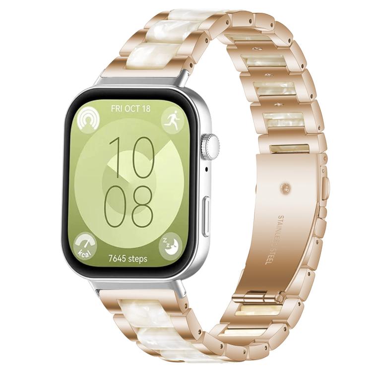 xDfind Three Beads Metal Resin Watch Band, For Huawei Watch Fit4 / Fit4 Pro / Fit3