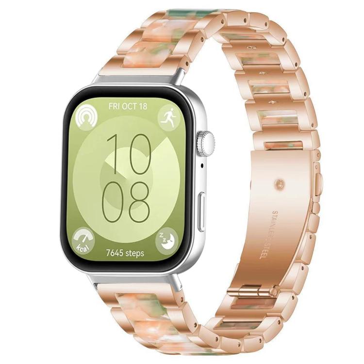 xDfind Three Beads Metal Resin Watch Band, For Huawei Watch Fit4 / Fit4 Pro / Fit3