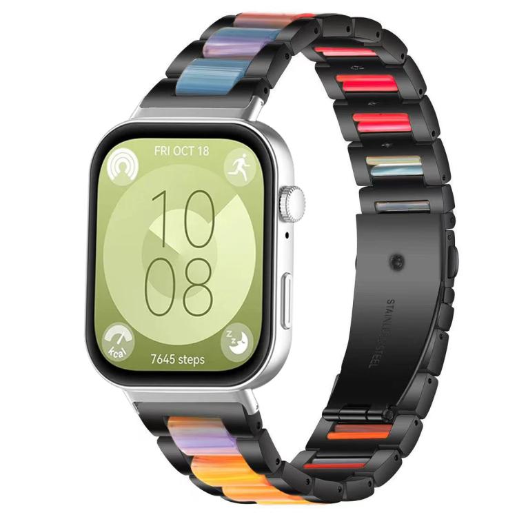 xDfind Three Beads Metal Resin Watch Band, For Huawei Watch Fit4 / Fit4 Pro / Fit3