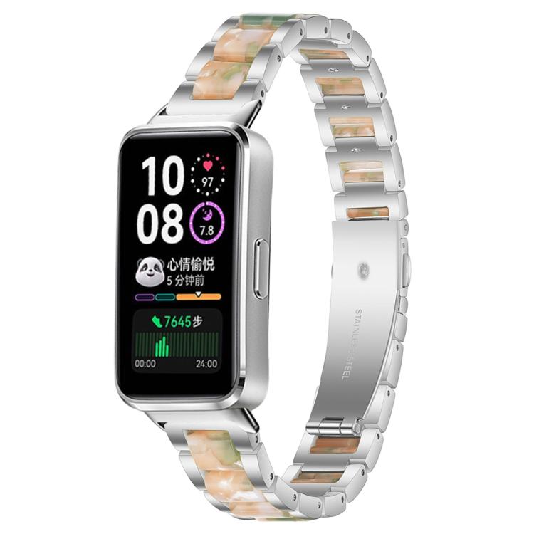 xDfind Three Beads Metal Resin Watch Band, For Huawei Band 10 / 9 / 8