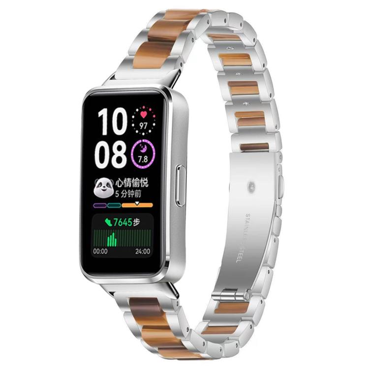 xDfind Three Beads Metal Resin Watch Band, For Huawei Band 10 / 9 / 8