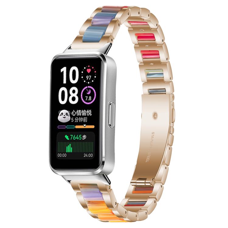 xDfind Three Beads Metal Resin Watch Band, For Huawei Band 10 / 9 / 8