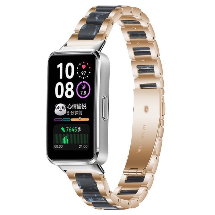 xDfind Three Beads Metal Resin Watch Band, For Huawei Band 10 / 9 / 8