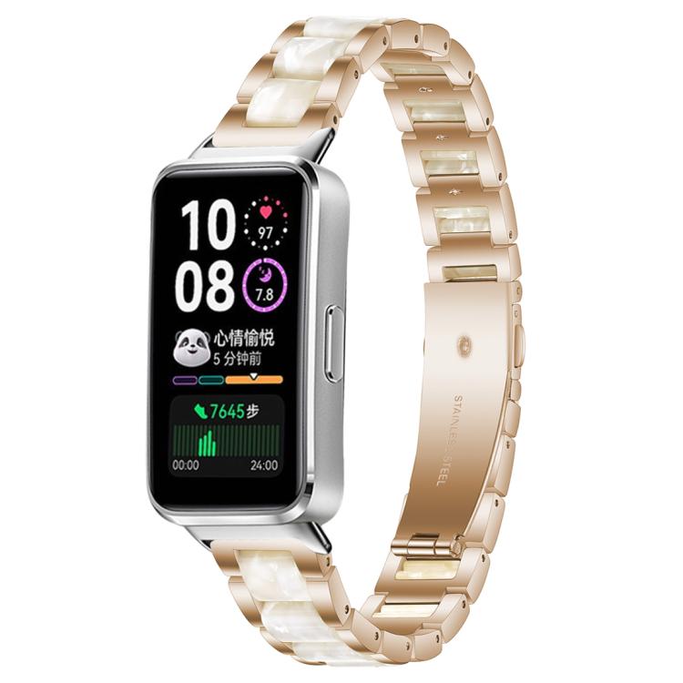 xDfind Three Beads Metal Resin Watch Band, For Huawei Band 10 / 9 / 8