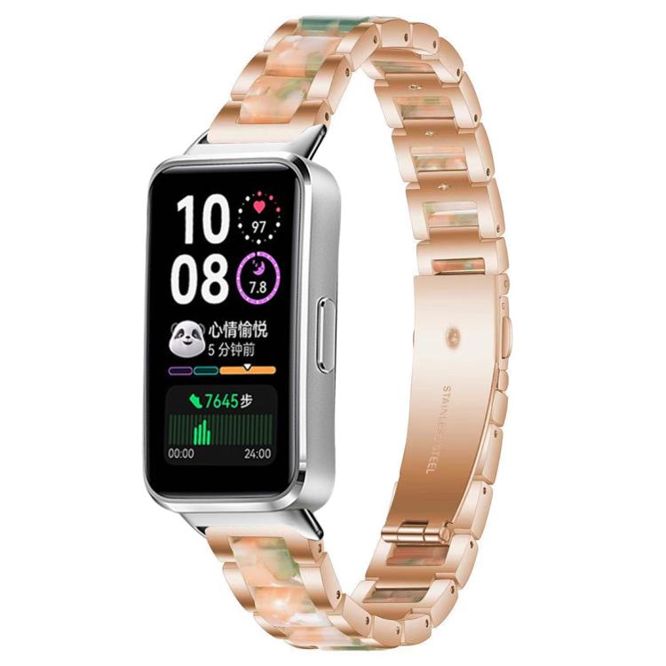 xDfind Three Beads Metal Resin Watch Band, For Huawei Band 10 / 9 / 8