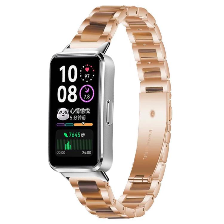 xDfind Three Beads Metal Resin Watch Band, For Huawei Band 10 / 9 / 8