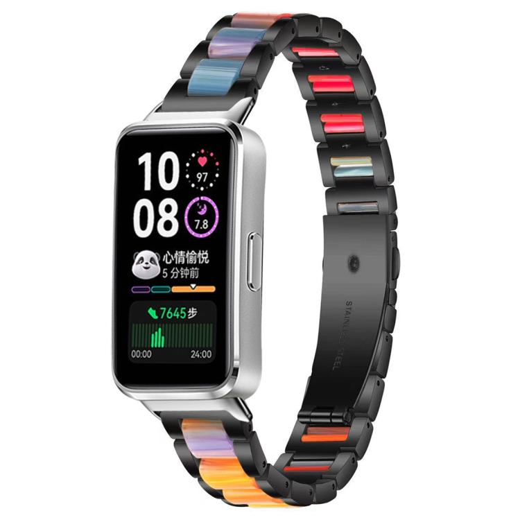 xDfind Three Beads Metal Resin Watch Band, For Huawei Band 10 / 9 / 8
