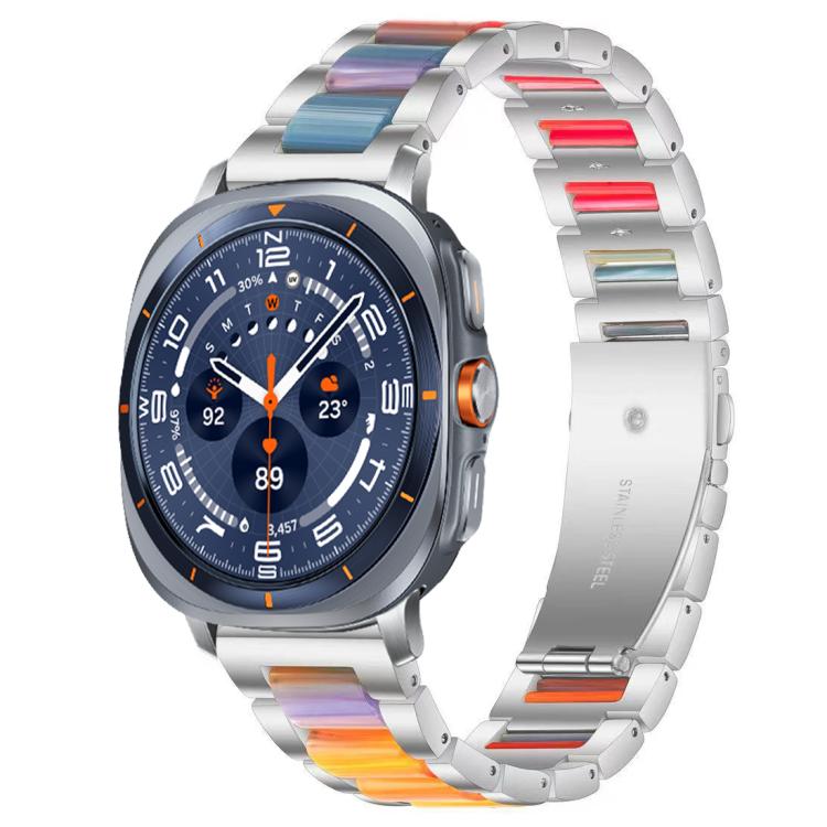 xDfind Three Beads Metal Resin Watch Band, For Samsung Galaxy Watch Ultra/Ultra 2025