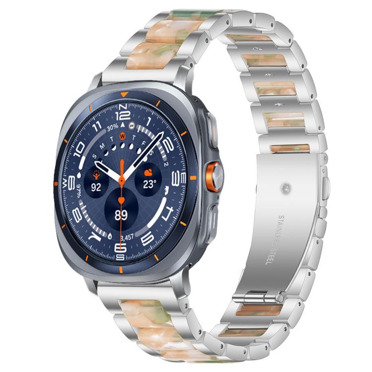 xDfind Three Beads Metal Resin Watch Band, For Samsung Galaxy Watch Ultra/Ultra 2025