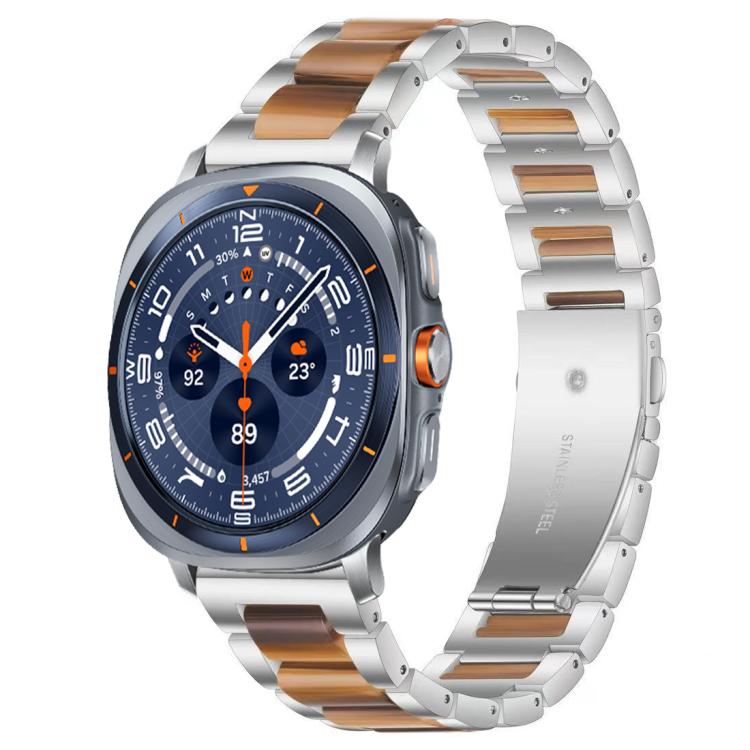 xDfind Three Beads Metal Resin Watch Band, For Samsung Galaxy Watch Ultra/Ultra 2025