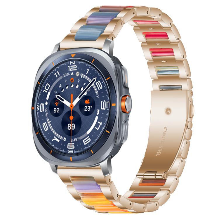 xDfind Three Beads Metal Resin Watch Band, For Samsung Galaxy Watch Ultra/Ultra 2025