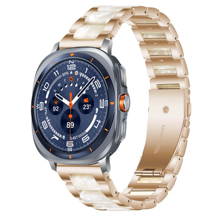 xDfind Three Beads Metal Resin Watch Band, For Samsung Galaxy Watch Ultra/Ultra 2025