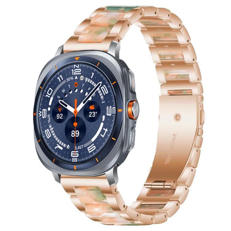 xDfind Three Beads Metal Resin Watch Band, For Samsung Galaxy Watch Ultra/Ultra 2025