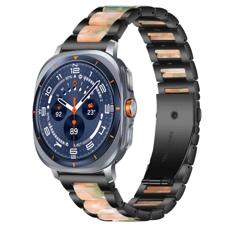 xDfind Three Beads Metal Resin Watch Band, For Samsung Galaxy Watch Ultra/Ultra 2025