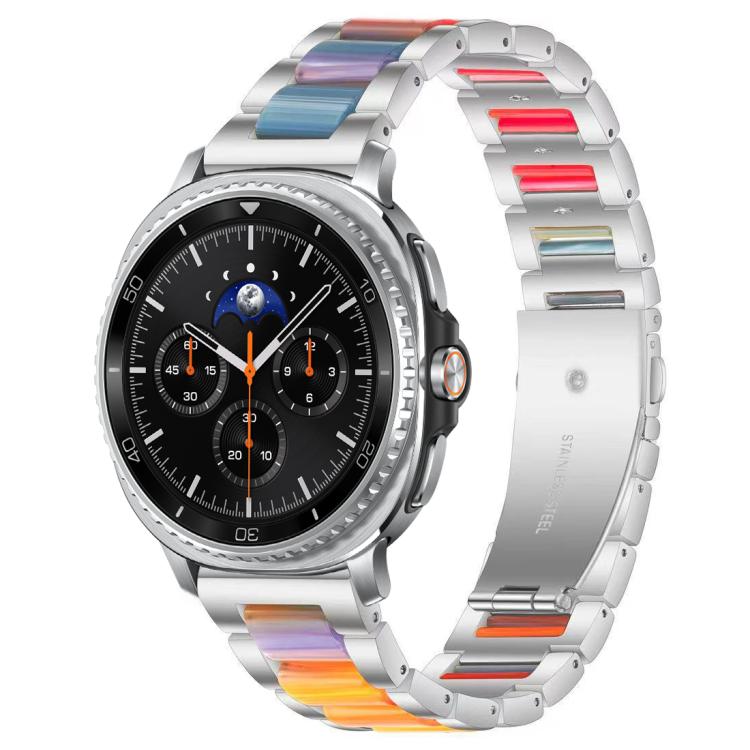 xDfind Three Beads Metal Resin Watch Band, For Samsung Galaxy Watch8 / 8 Classic