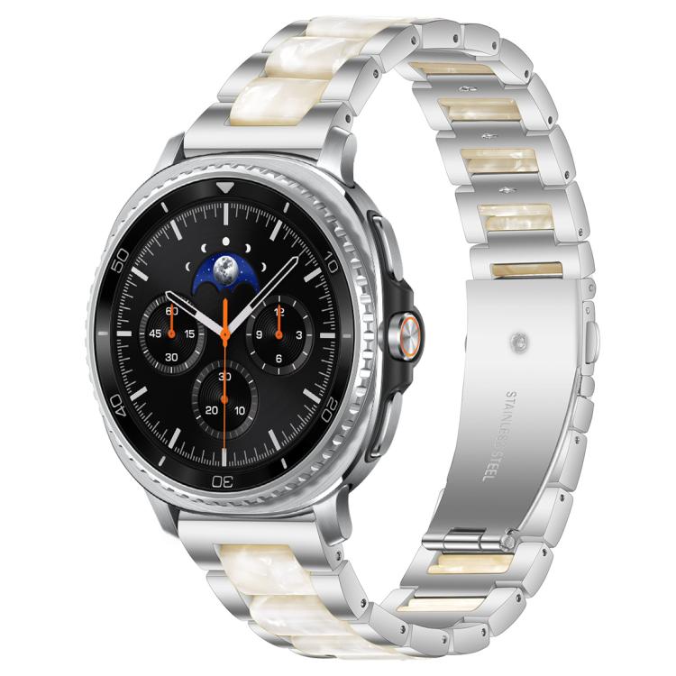 xDfind Three Beads Metal Resin Watch Band, For Samsung Galaxy Watch8 / 8 Classic