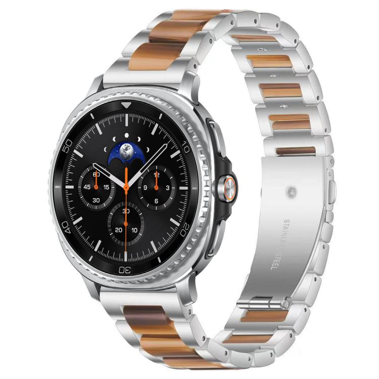 xDfind Three Beads Metal Resin Watch Band, For Samsung Galaxy Watch8 / 8 Classic