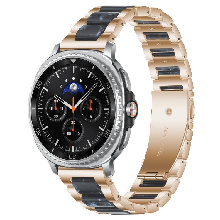 xDfind Three Beads Metal Resin Watch Band, For Samsung Galaxy Watch8 / 8 Classic