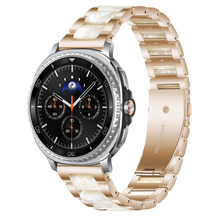 xDfind Three Beads Metal Resin Watch Band, For Samsung Galaxy Watch8 / 8 Classic
