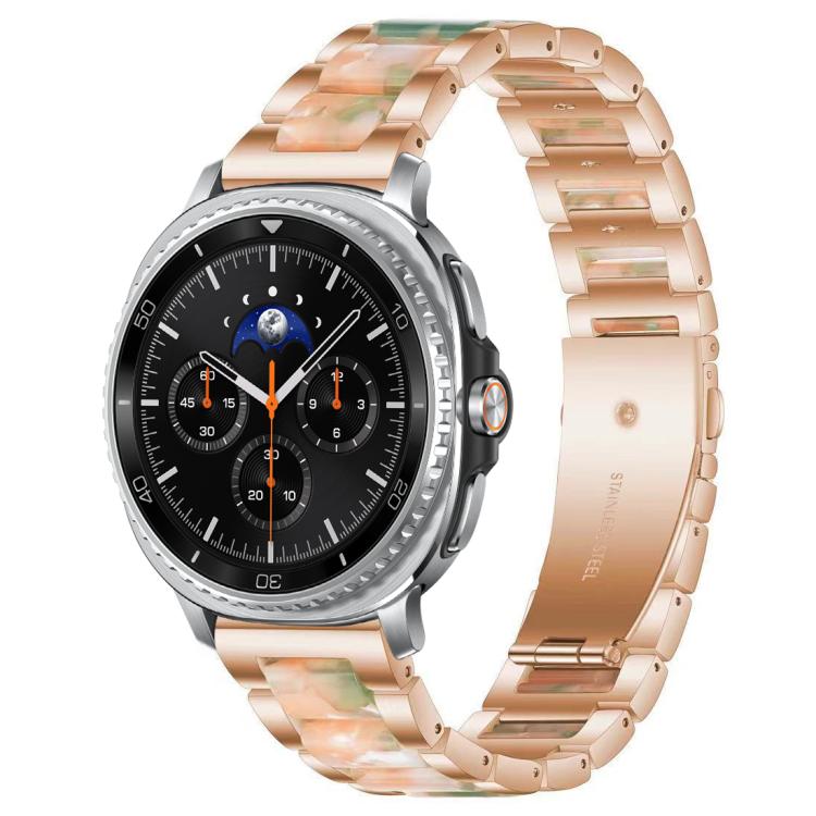 xDfind Three Beads Metal Resin Watch Band, For Samsung Galaxy Watch8 / 8 Classic