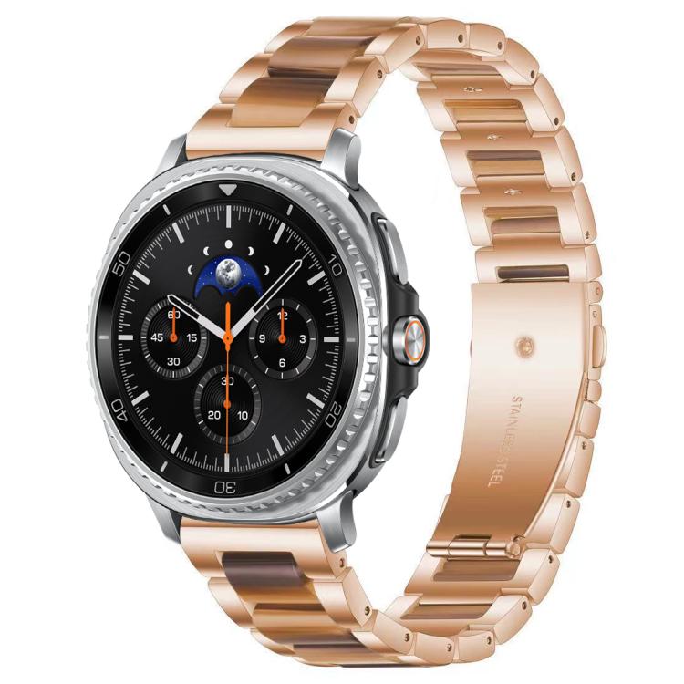 xDfind Three Beads Metal Resin Watch Band, For Samsung Galaxy Watch8 / 8 Classic