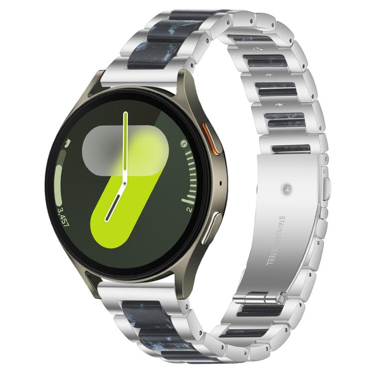 xDfind Three Beads Metal Resin Watch Band, For Samsung Galaxy Watch 7 / 6 / 5 / FE