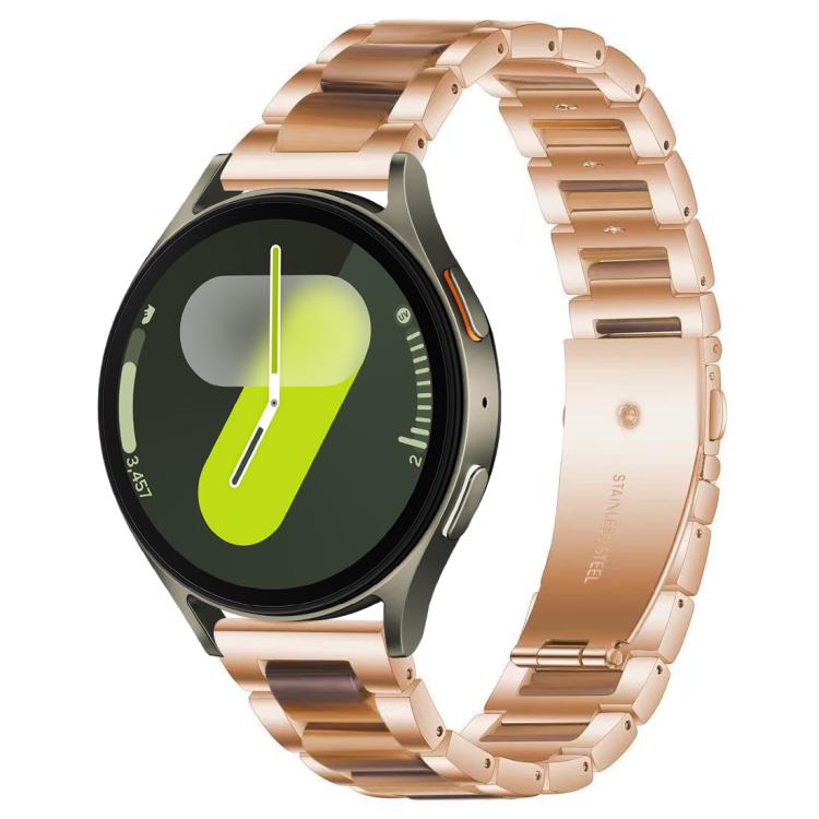xDfind Three Beads Metal Resin Watch Band, For Samsung Galaxy Watch 7 / 6 / 5 / FE
