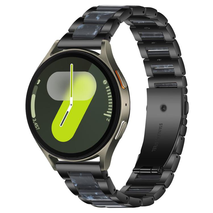 xDfind Three Beads Metal Resin Watch Band, For Samsung Galaxy Watch 7 / 6 / 5 / FE